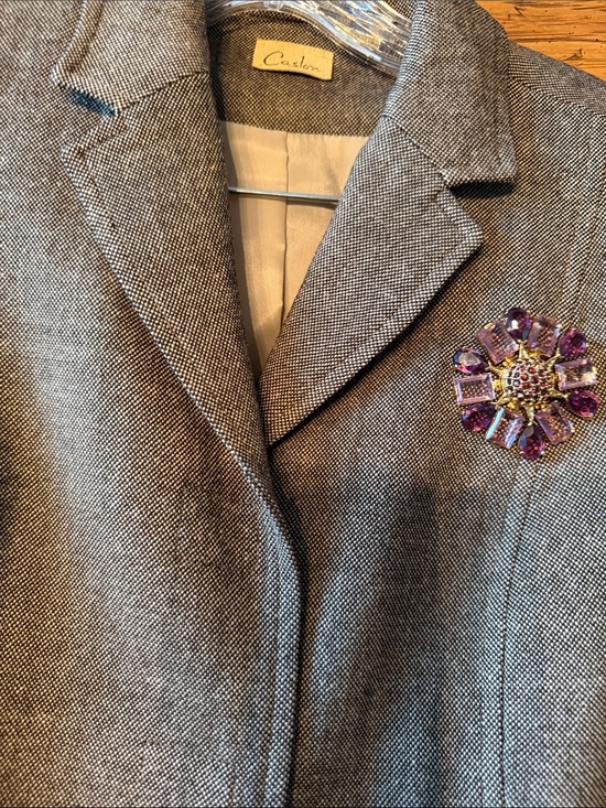 Caslon Tweed Jackets & Blazers - CaslonTailordTweedAutumTrendingBlazerSkirtSuitSharpFlatteringSilhouttePristine8P